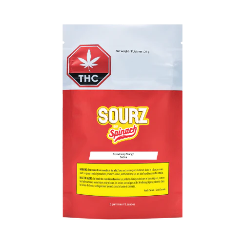 Spinach SOURZ Strawberry Mango Sativa Soft Chews