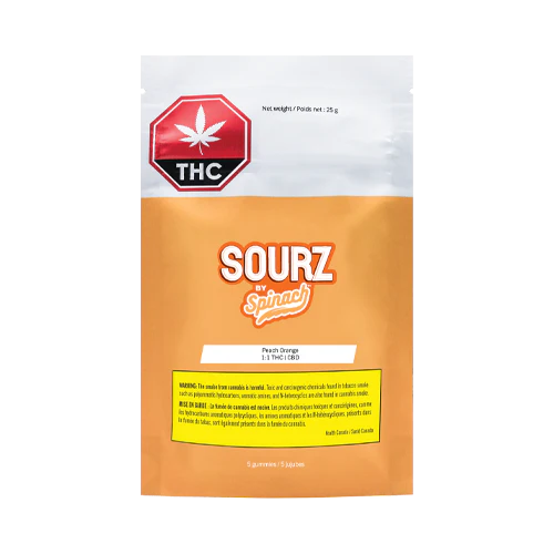 Spinach SOURZ Peach Orange 1:1 Soft Chews