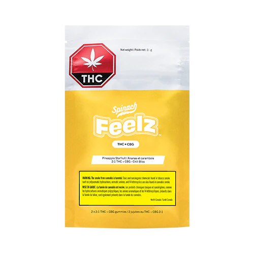 Spinach Feelz THC+CBG Pineapple Starfruit Soft Chews