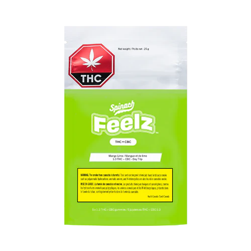 Spinach FEELZ Mango Lime CBC (Day Trip) Soft Chews