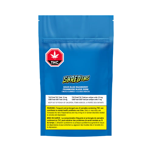 SHRED'EMS Sour Blue Razzberry Soft Chews