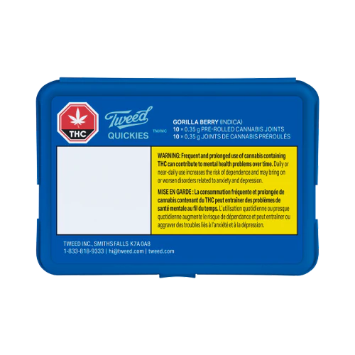 Tweed Quickies Gorilla Berry Pre-Roll