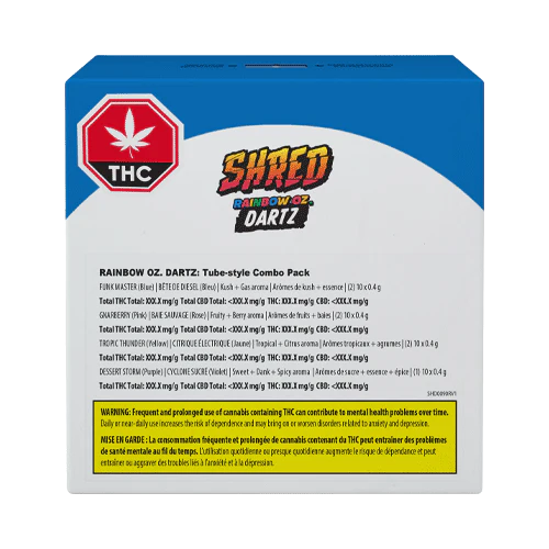 SHRED Rainbow Oz Dartz Pre-Roll