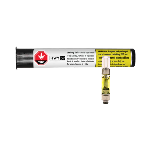 HWY 59 Jealousy Kush Live Terp Liquid Diamond 510 Vape Cartridge